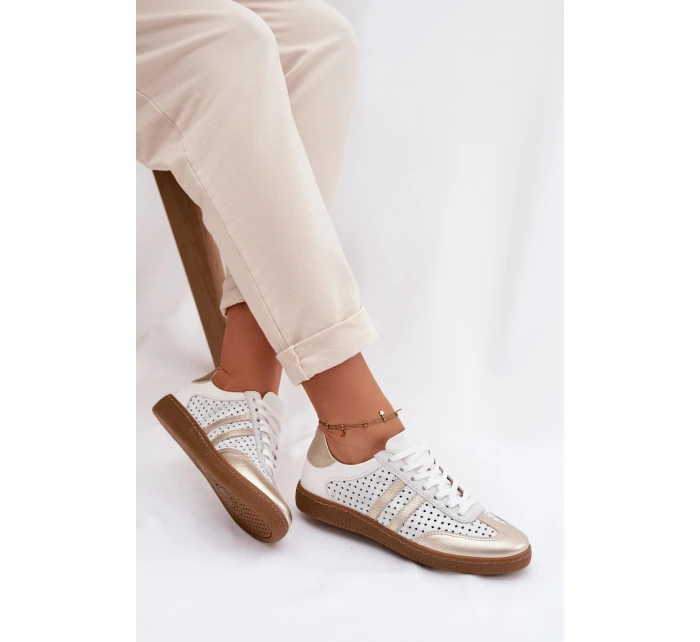 Kožené Síťované Dámské Tenisky model 21935196 - Zazoo