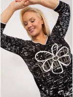 Blúzka RV BZ 9442.27 čierna farba Blúzka RV BZ 9442.27 čierna farba