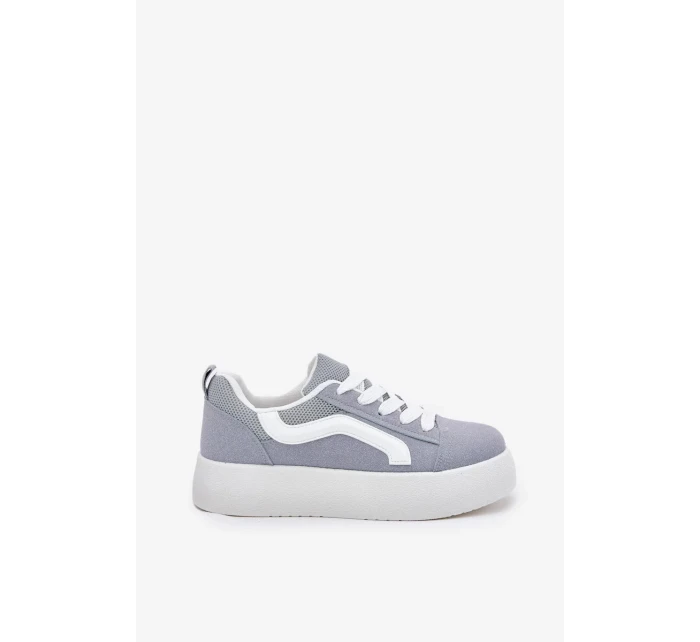 Dámske tenisky na platforme - modré Tellnira