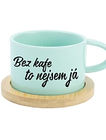 BEZ KÁVY TO NIE SOM JA - mätový hrnček makrónka 200 ml