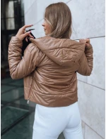 Dámská krátká prošívaná bunda SPORT zlatá Dstreet model 21970015 - FashionStreet