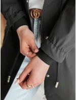 Dámska prechodná bunda FERIPARKA black FashionStreet TY4875