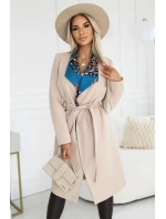 582-1 Poľský pohodlný kabát s golierom - BEISE