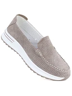 Kožené mokasíny na hrubej podrážke a šnurovacie fango Jezzi 9793