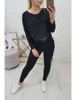 Souprava s oversize model 18744709 černé barvy - K-Fashion Souprava s oversize model 18744709 černé barvy - K-Fashion