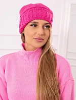 Dámska čiapka Elora K336 tmavo ružová