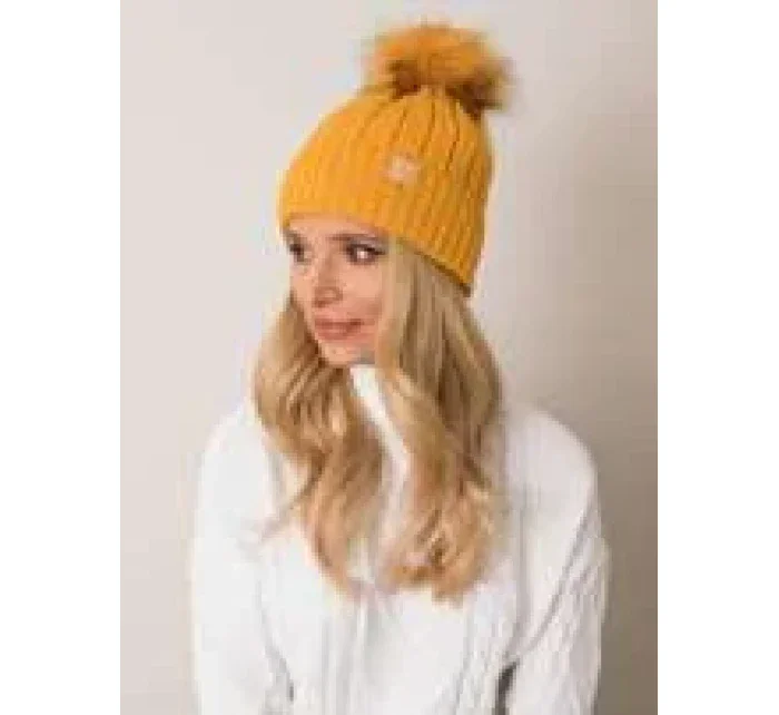 Dámská čepice JK CZ model 14838324 tmavě žlutá - FPrice Dámská čepice JK CZ model 14838324 tmavě žlutá - FPrice