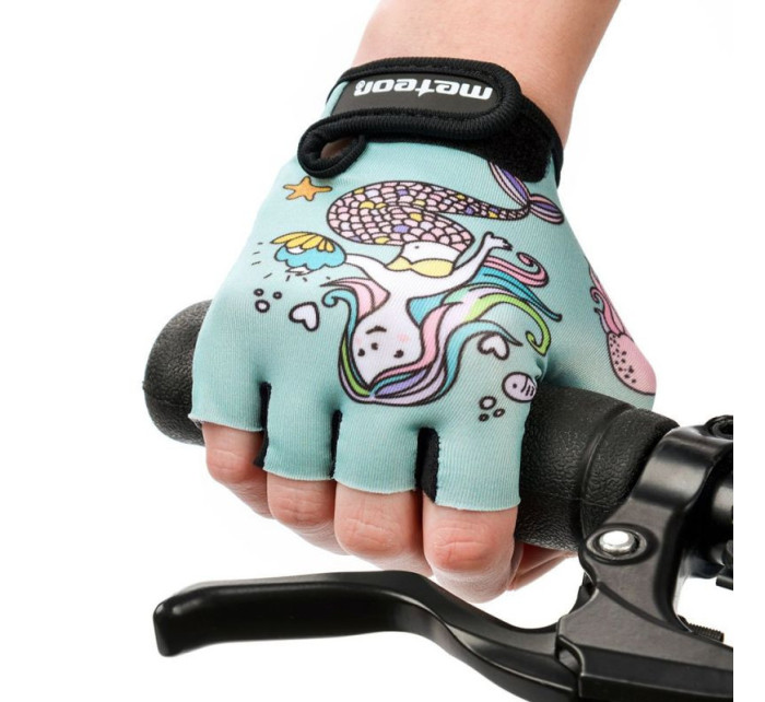Detské cyklistické rukavice Jr 26169-26171 - Meteor
