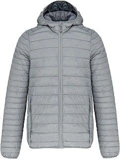 K Lehká pánská prošívaná bunda s kapucí 20. marl silver model 22512014 - Kariban