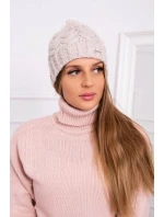 Fleecová čiapka Waleria K307 light beige Fleecová čiapka Waleria K307 light beige