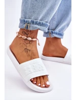 Damskie Modne Klapki Big Star LL274A159 Białe