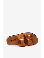 Dámské pantofle s přezkami Camel model 22275142 - Boto