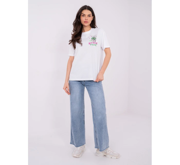 T shirt model 21821326 biały - FPrice T shirt model 21821326 biały - FPrice