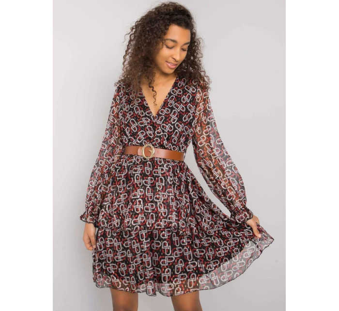 Šaty LC SK 22K 3001.28P čierna a červená Šaty LC SK 22K 3001.28P čierna a červená