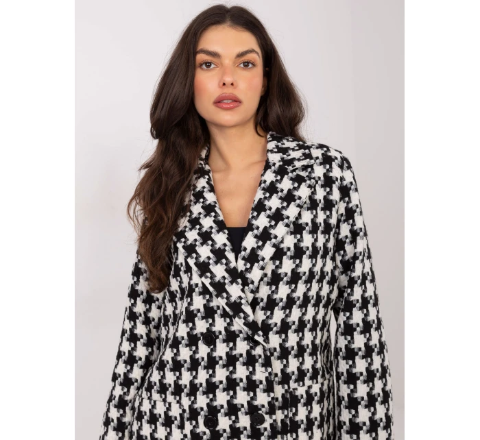 Marynarka LK MA model 21789125 czarno biały - FPrice Marynarka LK MA model 21789125 czarno biały - FPrice