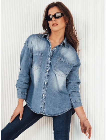 Dámská džínová košile modrá Dstreet model 21972223 - FashionStreet