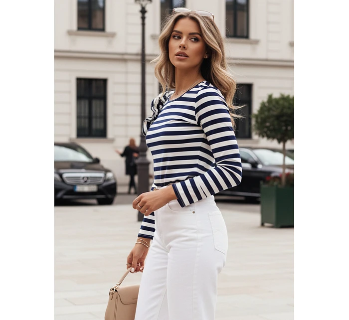 Dámská pruhovaná halenka námořnická modrá Dstreet model 21972874 - FashionStreet