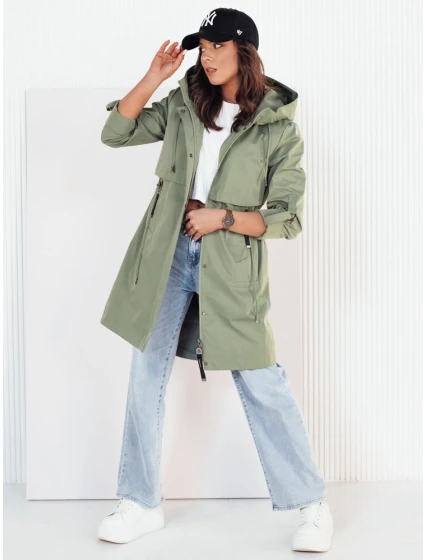 Dámská přechodná bunda parka zelená Dstreet model 21973540 - FashionStreet
