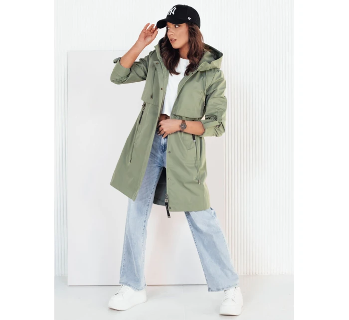 Dámská přechodná bunda parka zelená Dstreet model 21973540 - FashionStreet