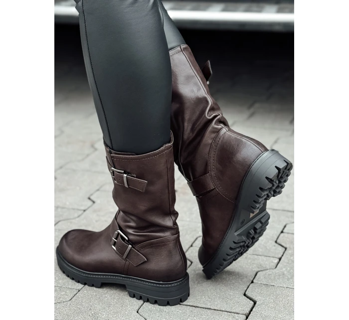 Dámske krátke hnedé topánky WORKENNA FashionStreet ZY0543