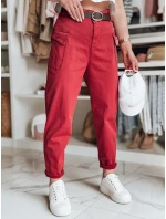 Dámské kalhoty bordó Dstreet model 21986169 - FashionStreet