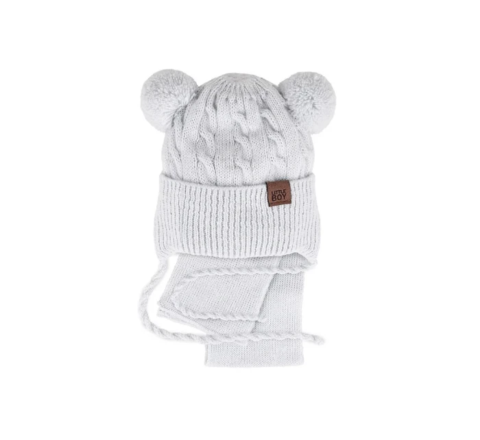 AJS 48-313 Chlapčenský set čiapka+šatka