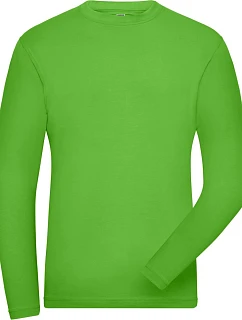 Daiber JN 1804 Pánske elastické pracovné tričko – Solid 02.1804 limetkovozelené