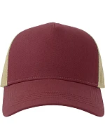 Atlantis Headwear Rapper Cotton-S 5-panelová čiapka typu „trucker“ 33.0260 bordová/kamenová Atlantis Headwear Rapper Cotton-S 5-panelová čiapka typu „trucker“ 33.0260 bordová/kamenová