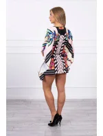 šaty s vázáním v pudrově růžové model 18746604 - K-Fashion šaty s vázáním v pudrově růžové model 18746604 - K-Fashion