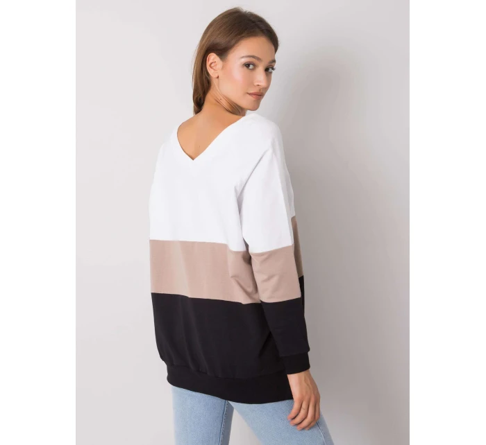 Mikina RV BL 5972.07 čierna a béžová