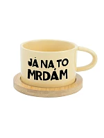 I'M DYING FOR IT - žltý pohár na makrónky 200 ml
