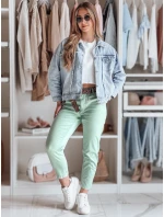 Dámské kalhoty s páskem mint Dstreet model 21987145 - FashionStreet