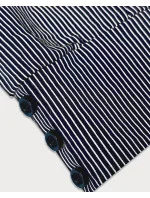 Tmavě modrá halenka s límečkem model 18493739 - Forget me not FASHION Tmavě modrá halenka s límečkem model 18493739 - Forget me not FASHION