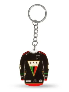 Prívesok na kľúče s hokejovým dresom GKS Tychy (Away) SREBBREKH-GKS
