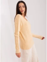 Sweter AT SW model 18909347 beżowy - FPrice
