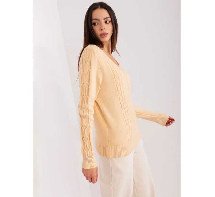 Sweter AT SW model 18909347 beżowy - FPrice