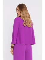 M905 Elegantná blúzka s voľnými rukávmi - levanduľová