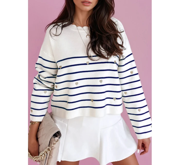 Dámský svetr modrý Dstreet model 21970678 - FashionStreet Dámský svetr modrý Dstreet model 21970678 - FashionStreet