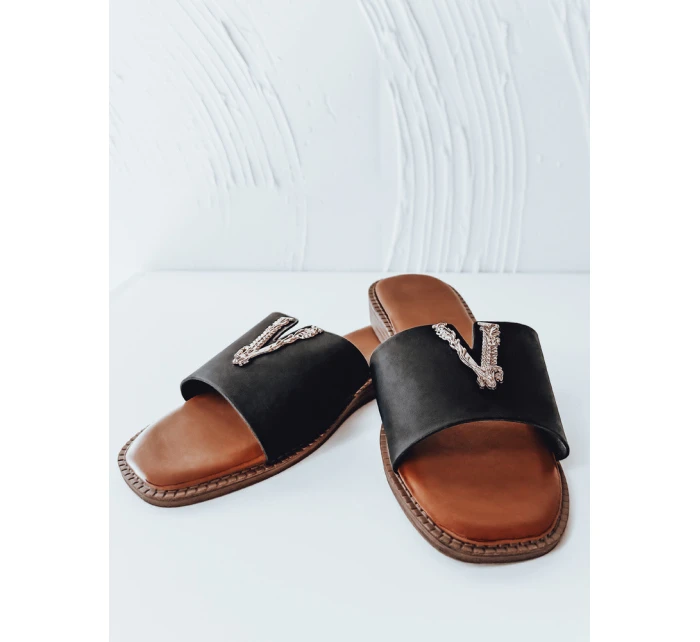 Dámske žabky SOLVINA black FashionStreet ZY0958