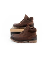 Wrangler Yuma pánske sobolie topánky elegantné kožené topánky tmavohnedé