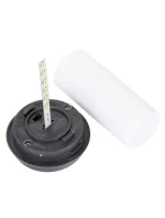 DANCING FLAMES SOLAR LAMP 12 LED SMD 7,5x7,5x46,5 cm KPL 5SZT