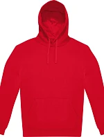 B&C ID.333 Hoodie Unisex mikina s kapucňou 01.I333 červená