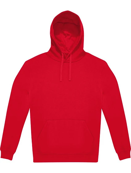 B&C ID.333 Hoodie Unisex mikina s kapucňou 01.I333 červená