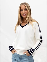 Sweter IR SW model 22544394 biało granatowy - FPrice