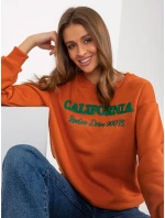 Dámská mikina MA BL tmavě oranžová model 18249863 - FPrice Dámská mikina MA BL tmavě oranžová model 18249863 - FPrice