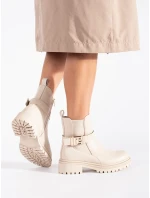 Pekné dámske členkové topánky hnedé Pekné dámske členkové topánky hnedé