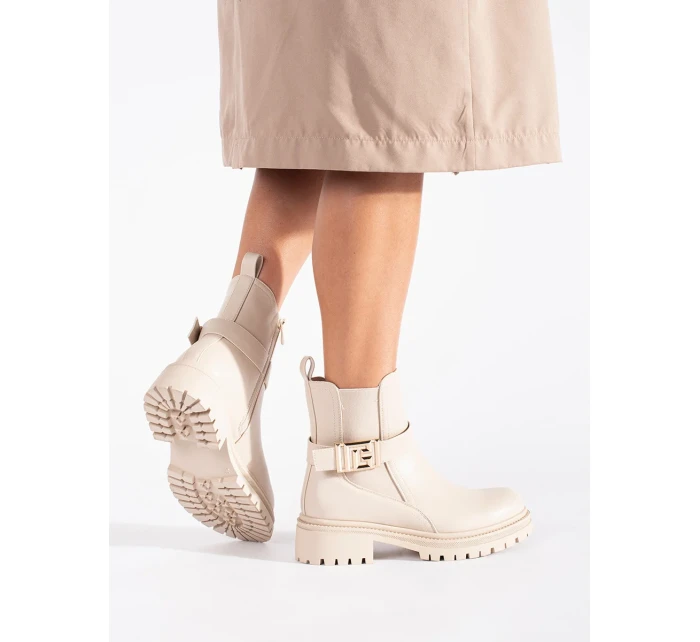 Pekné dámske členkové topánky hnedé Pekné dámske členkové topánky hnedé