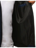 Pánska prechodná bunda prešívaná tmavomodrá TX2822