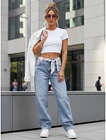 Jeansy damskie  stan niebieskie model 22092238 - FashionStreet