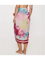 Plážové pareo MyWear - BIELA/RUŽOVÁ - TRIUMPH BIELA/RUŽOVÁ - TRIUMPH